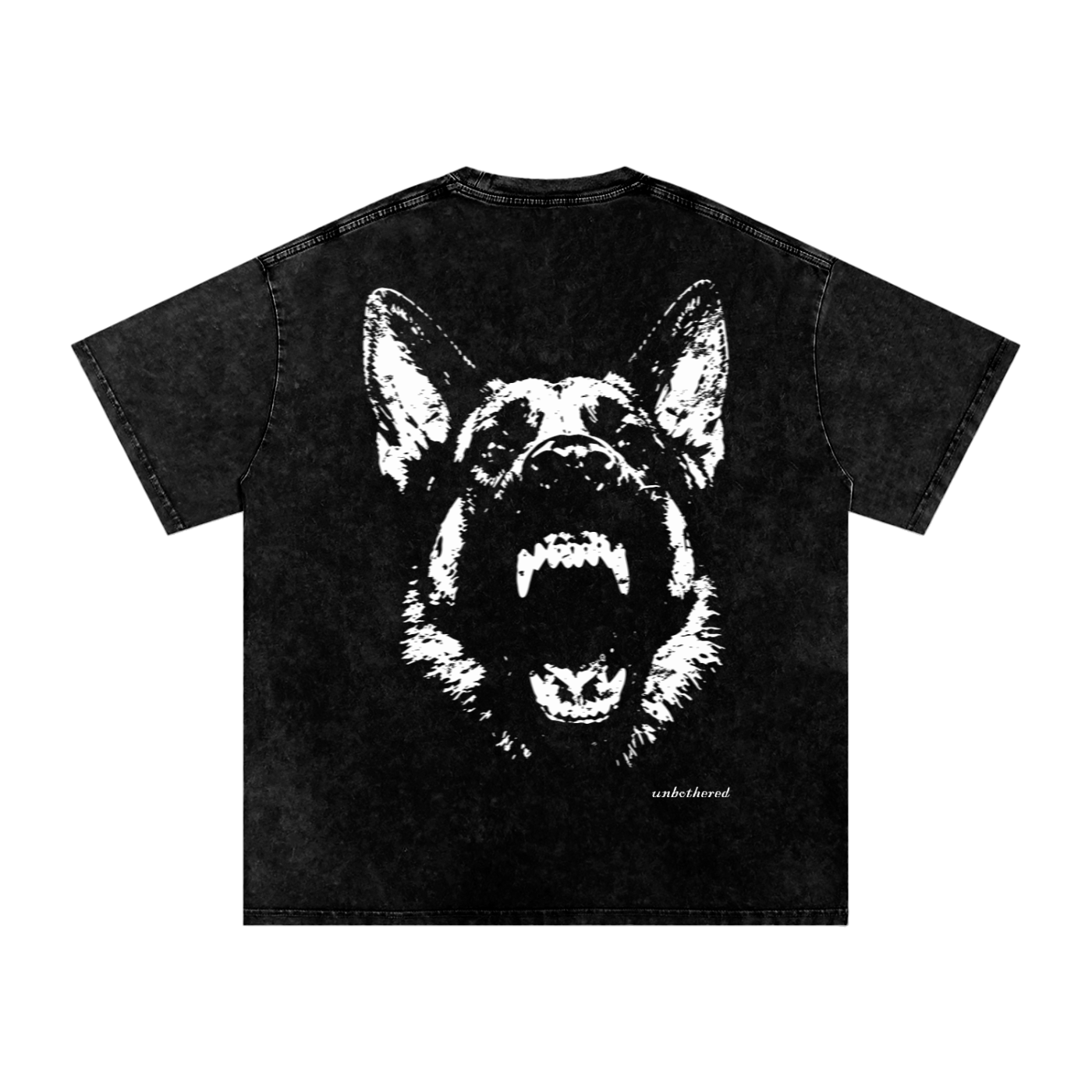 NO BARK ALL BITE ACID WASH  TEE